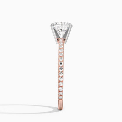 ecomposer-view with diamond shape-round,ecomposer-size-1-ct,ecomposer-metal type-rose-gold-18k