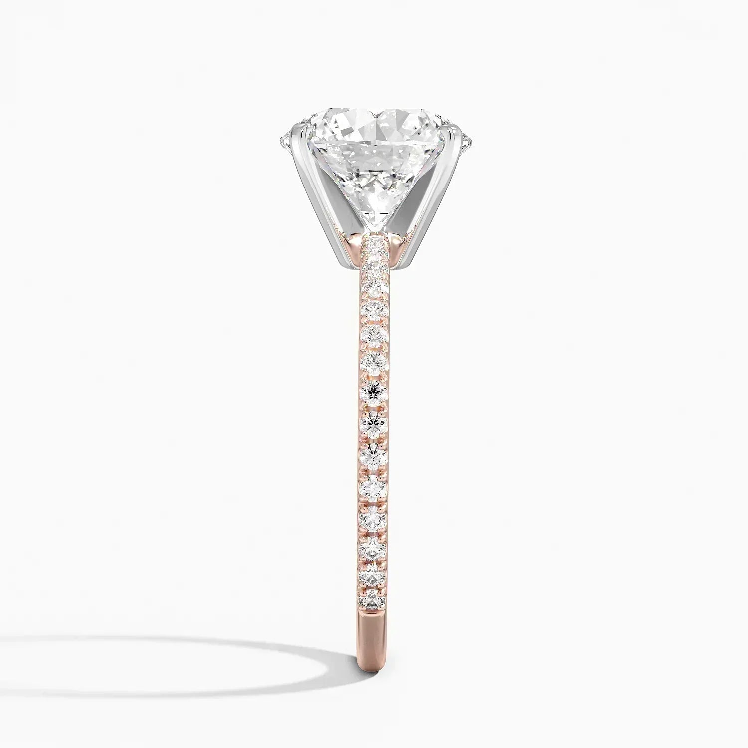 ecomposer-view with diamond shape-round,ecomposer-size-2.5-ct,ecomposer-metal type-rose-gold-18k