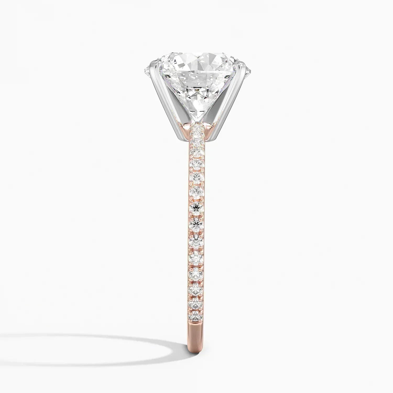 ecomposer-view with diamond shape-round,ecomposer-size-3-ct,ecomposer-metal type-rose-gold-18k