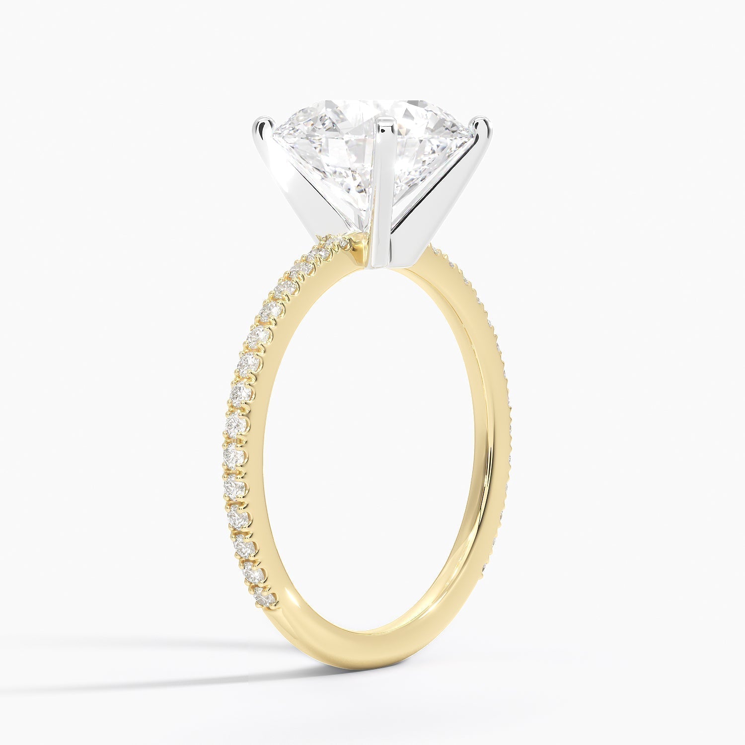 ecomposer-view with diamond shape-round,ecomposer-size-3-ct,ecomposer-metal type-yellow-gold-18k