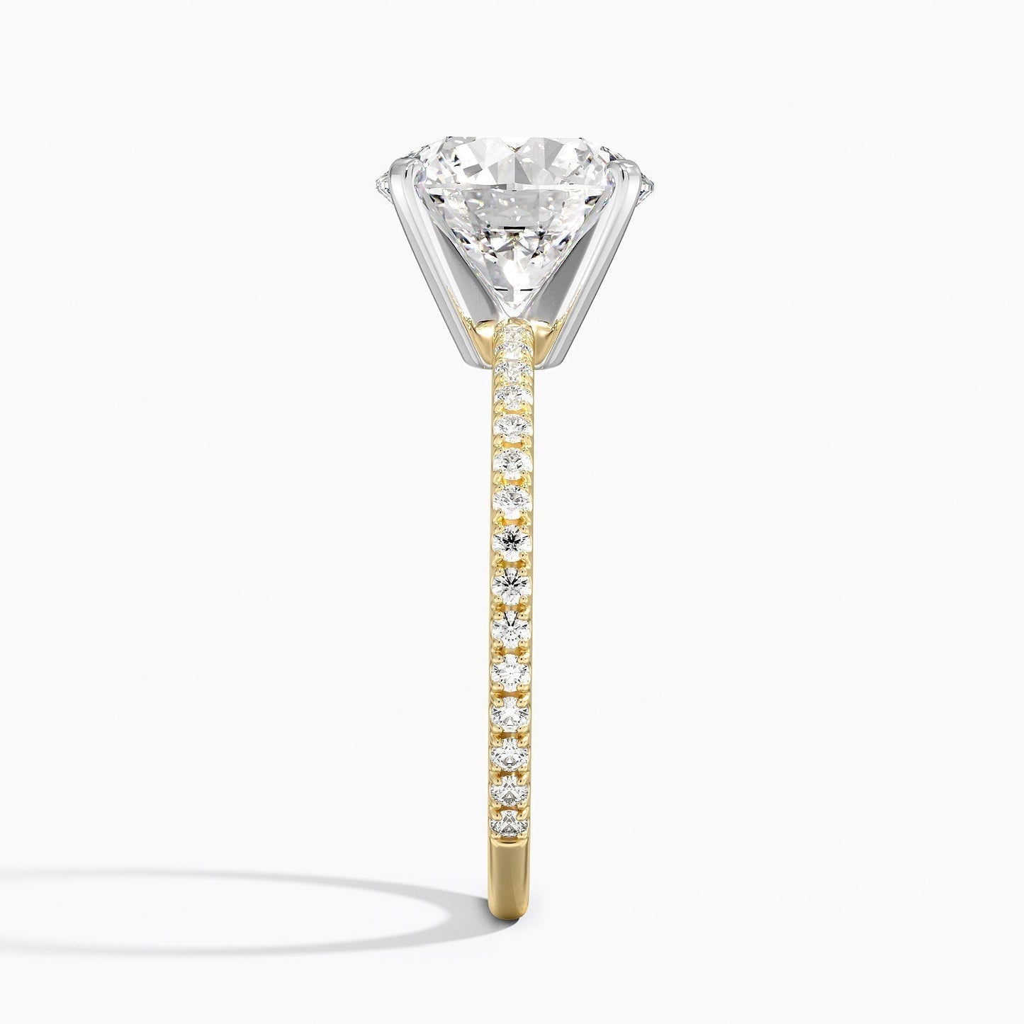 ecomposer-view with diamond shape-round,ecomposer-size-3-ct,ecomposer-metal type-yellow-gold-18k