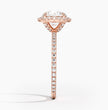 ecomposer-metal type-rose-gold-18K,ecomposer-ring setting-halo-pave