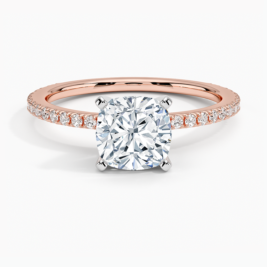ecomposer-metal type-rose-gold-18K,ecomposer-ring setting-halo