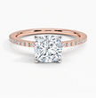ecomposer-metal type-rose-gold-18K,ecomposer-ring setting-halo