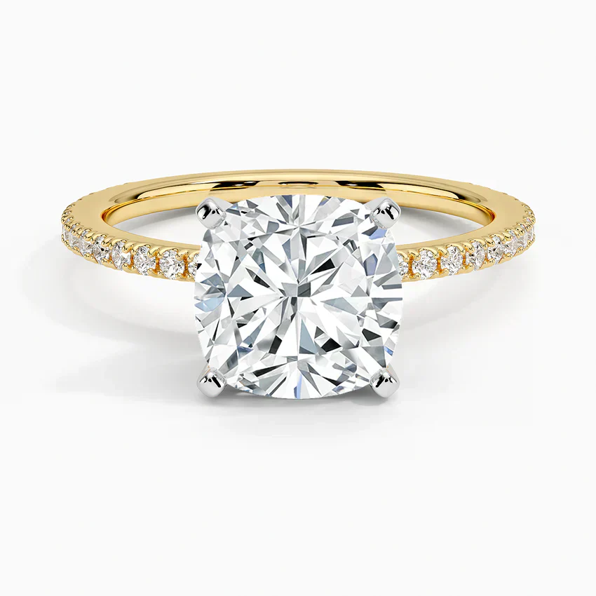 ecomposer-view with diamond shape-cushion,ecomposer-size-2.5-ct,ecomposer-metal type-yellow-gold-18k
