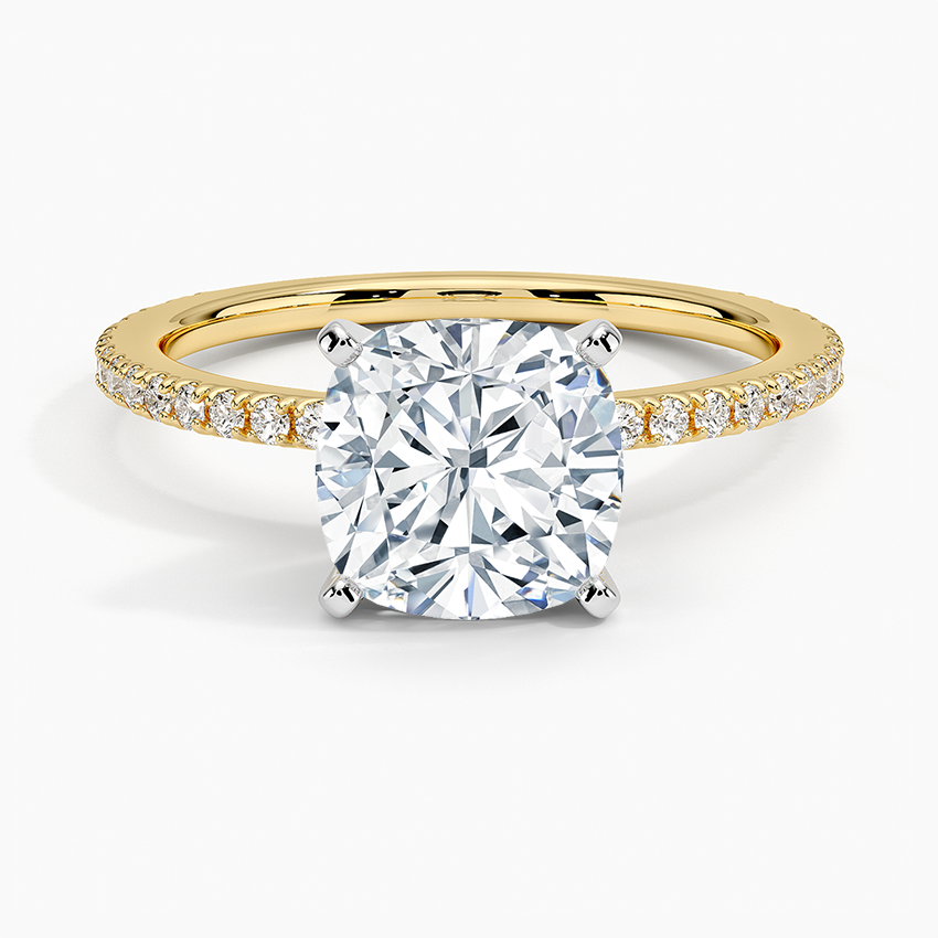 ecomposer-metal type-yellow-gold-18K,ecomposer-ring setting-pave