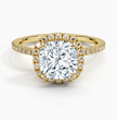 ecomposer-view with diamond shape-cushion,ecomposer-size-2-ct,ecomposer-metal type-yellow-gold-18k