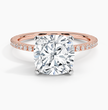 ecomposer-view with diamond shape-cushion,ecomposer-size-3-ct,ecomposer-metal type-rose-gold-18k
