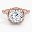 ecomposer-view with diamond shape-cushion,ecomposer-size-3-ct,ecomposer-metal type-rose-gold-18k