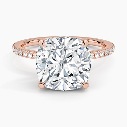 ecomposer-view with diamond shape-cushion, ecomposer-metal type-rose-gold-18k
