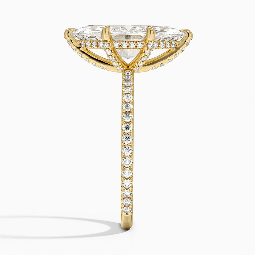 ecomposer-view with diamond shape-marquise, ecomposer-metal type-yellow-gold-18k