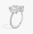 ecomposer-view with diamond shape-emerald-and-pear,ecomposer-metal type-white-gold-18k