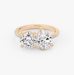 ecomposer-view with diamond shape-round-and-pear,ecomposer-metal type-rose-gold-18k