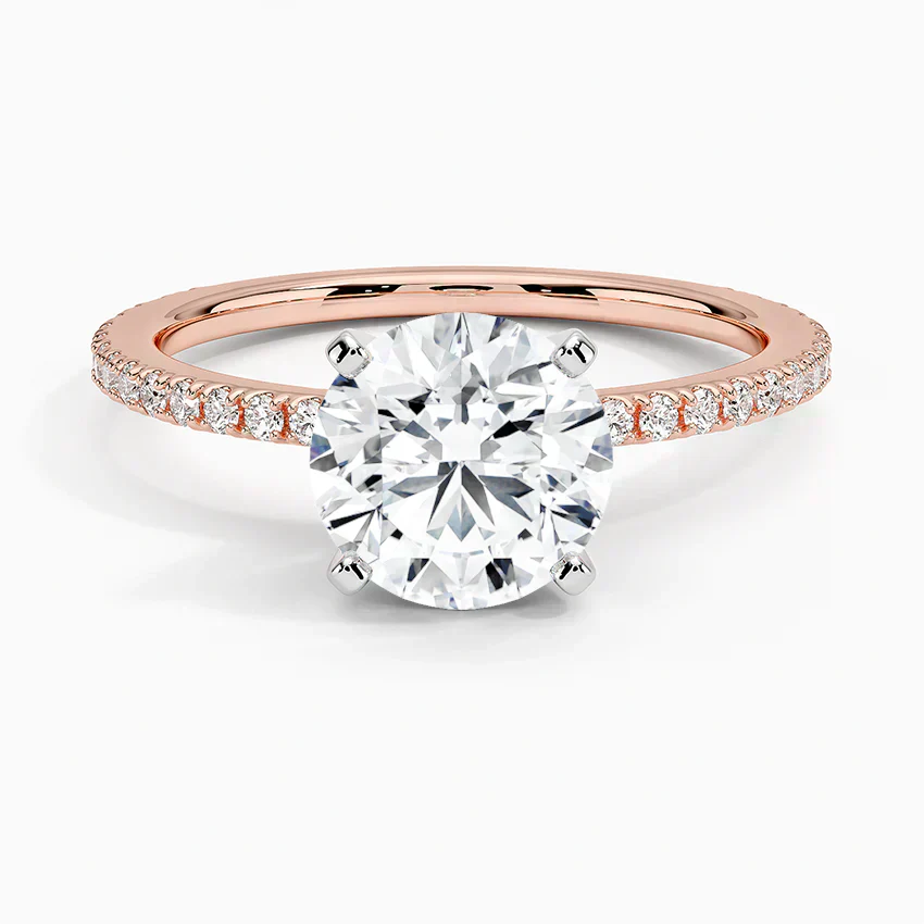 ecomposer-view with diamond shape-round,ecomposer-size-1.5-ct,ecomposer-metal type-rose-gold-18k