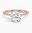 ecomposer-metal type-rose-gold-18K,ecomposer-ring setting-pave