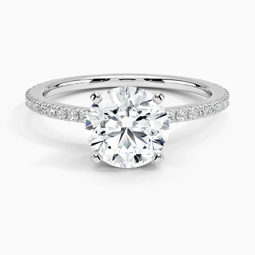 ecomposer-view with diamond shape-round,ecomposer-size-1.5-ct,ecomposer-metal type-white-gold-18k