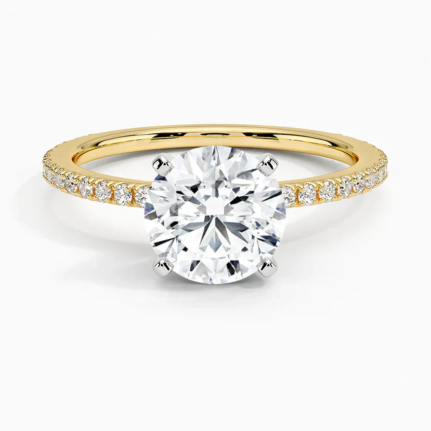 ecomposer-view with diamond shape-round,ecomposer-size-1.5-ct,ecomposer-metal type-yellow-gold-18k