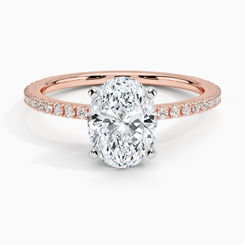 ecomposer-metal type-rose-gold-18K,ecomposer-ring setting-pave