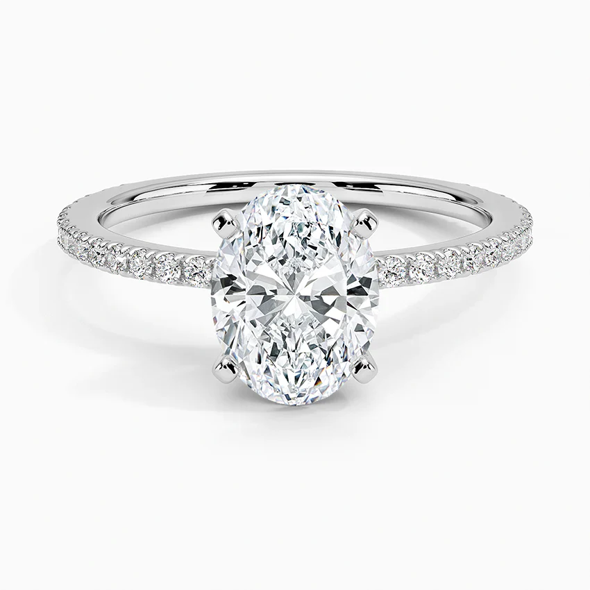 ecomposer-view with diamond shape-oval,ecomposer-size-1.5-ct,ecomposer-metal type-white-gold-18k