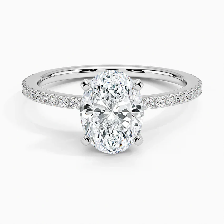 ecomposer-view with diamond shape-oval,ecomposer-size-1.5-ct,ecomposer-metal type-white-gold-18k