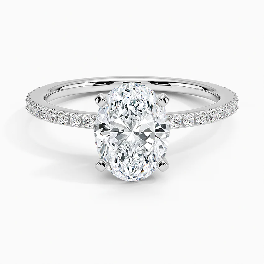 ecomposer-view with diamond shape-oval,ecomposer-size-1.5-ct,ecomposer-metal type-white-gold-18k