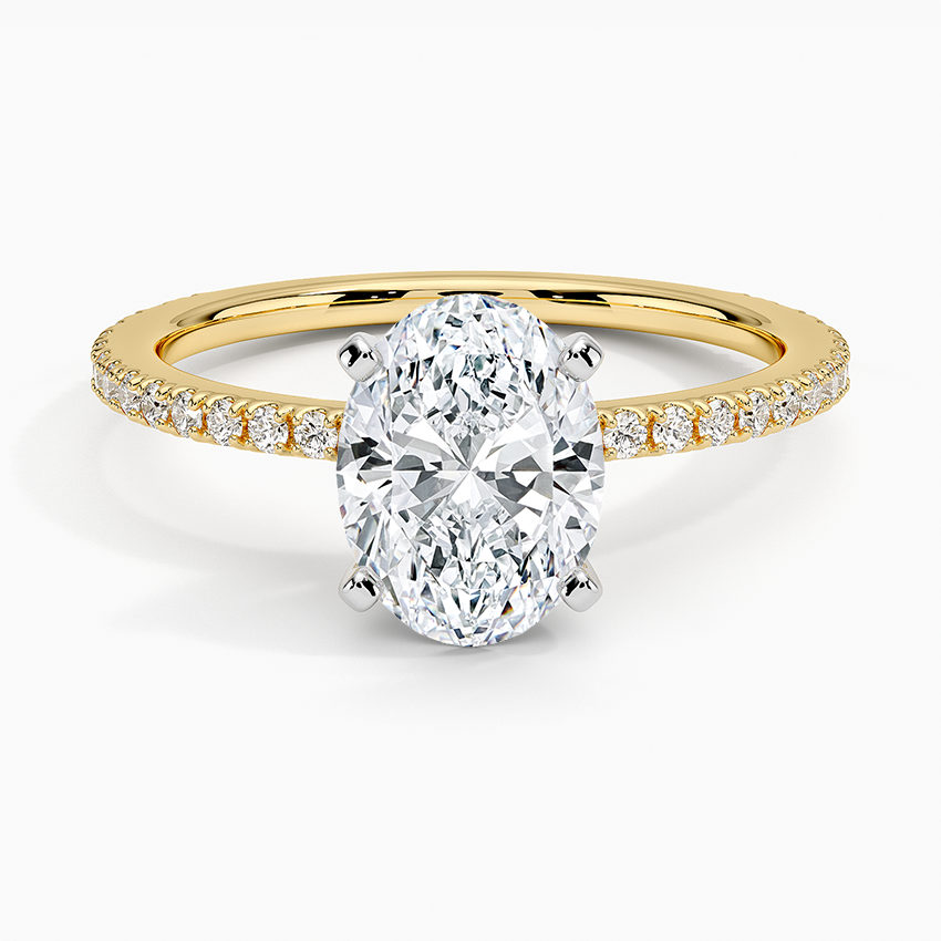 ecomposer-metal type-yellow-gold-18K,ecomposer-ring setting-pave