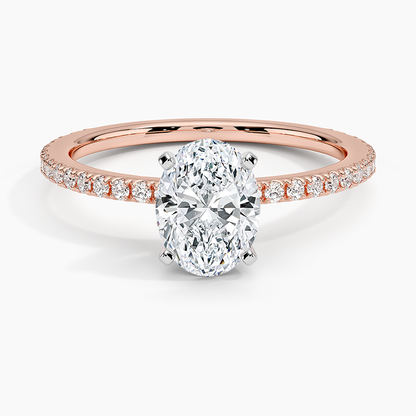 ecomposer-view with diamond shape-oval,ecomposer-size-1-ct,ecomposer-metal type-rose-gold-18k