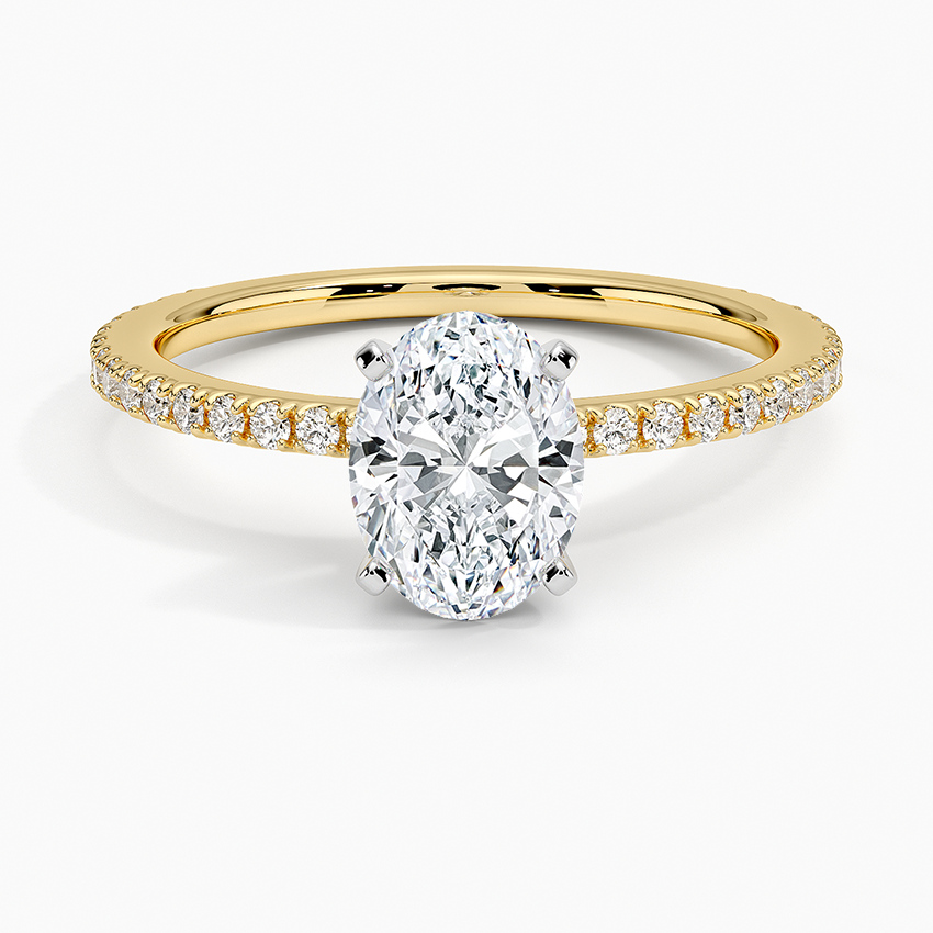 ecomposer-view with diamond shape-oval,ecomposer-size-1-ct,ecomposer-metal type-yellow-gold-18k