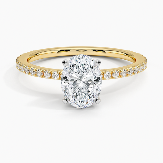 ecomposer-view with diamond shape-oval,ecomposer-size-1-ct,ecomposer-metal type-yellow-gold-18k