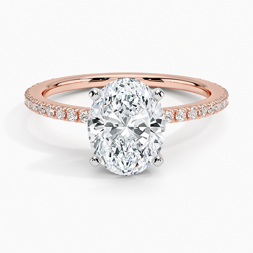 ecomposer-view with diamond shape-oval,ecomposer-size-2-ct,ecomposer-metal type-rose-gold-18k