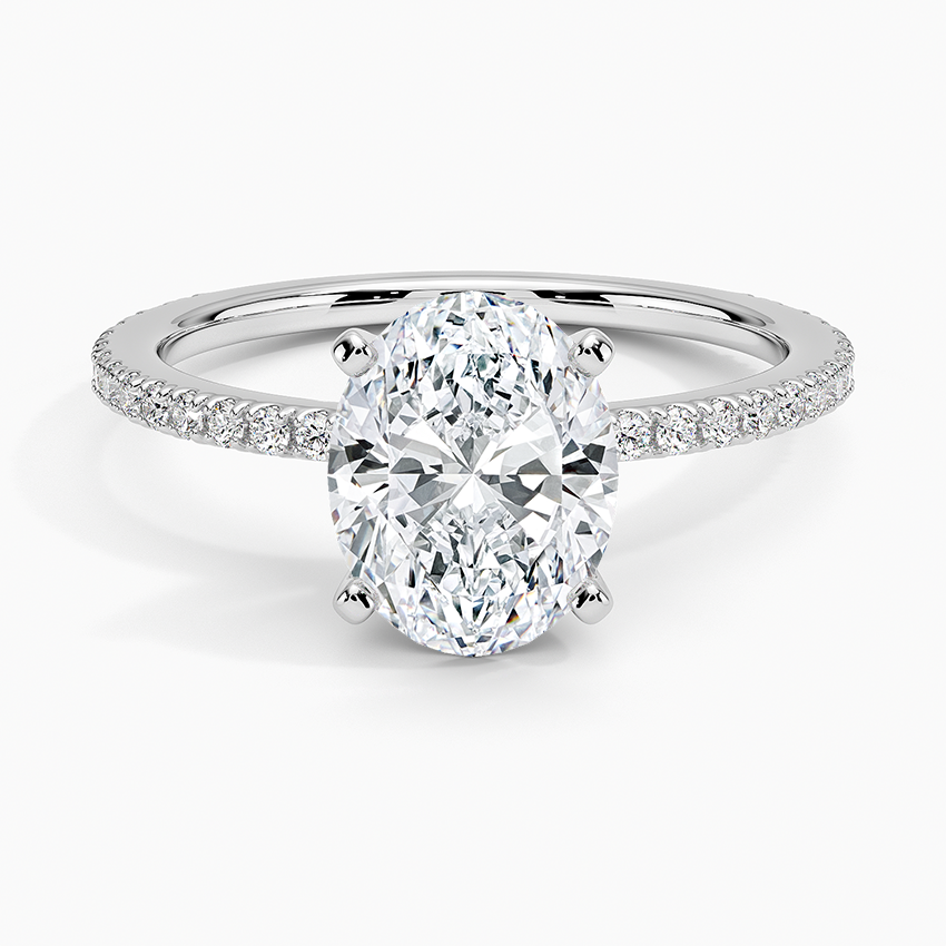 ecomposer-view with diamond shape-oval,ecomposer-size-2-ct,ecomposer-metal type-white-gold-18k