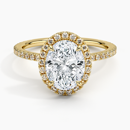 ecomposer-view with diamond shape-oval,ecomposer-size-2-ct,ecomposer-metal type-yellow-gold-18k