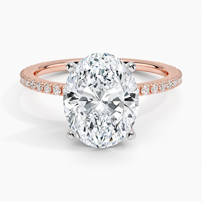 ecomposer-view with diamond shape-oval,ecomposer-size-3-ct,ecomposer-metal type-rose-gold-18k