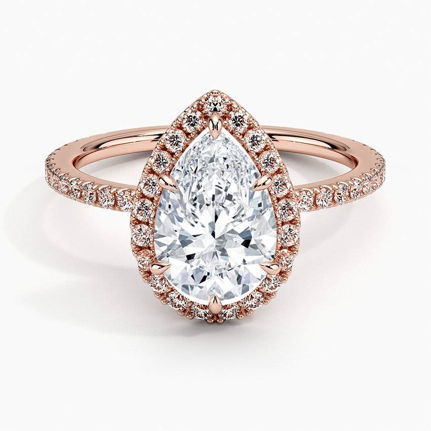 ecomposer-view with diamond shape-pear,ecomposer-size-1.5-ct,ecomposer-metal type-rose-gold-18k