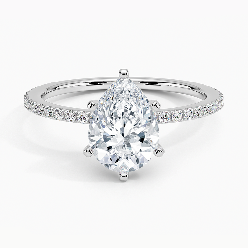 ecomposer-view with diamond shape-pear,ecomposer-size-1.5-ct,ecomposer-metal type-white-gold-18k