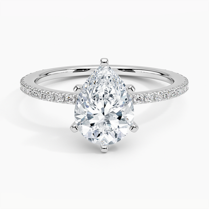 ecomposer-view with diamond shape-pear,ecomposer-size-1.5-ct,ecomposer-metal type-white-gold-18k