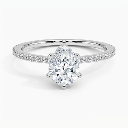 ecomposer-view with diamond shape-pear,ecomposer-size-1-ct,ecomposer-metal type-white-gold-18k