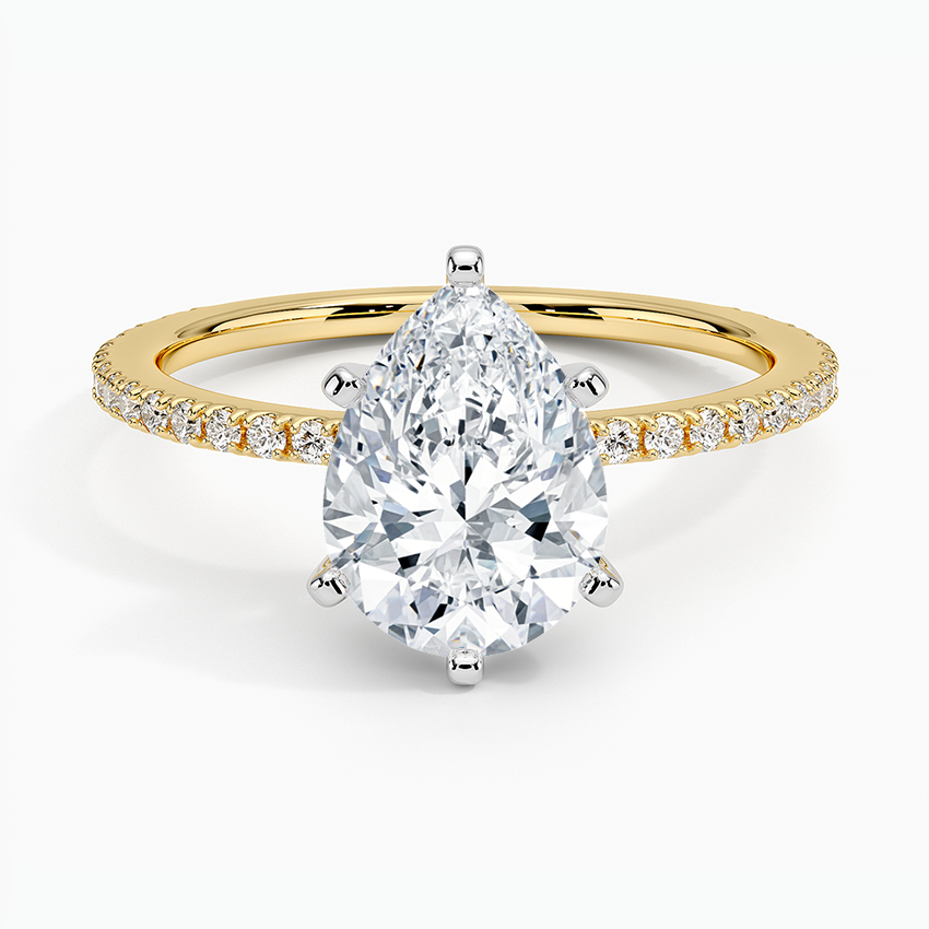 ecomposer-metal type-yellow-gold-18K,ecomposer-ring setting-pave