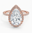 ecomposer-view with diamond shape-pear,ecomposer-size-3-ct,ecomposer-metal type-rose-gold-18k