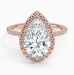 ecomposer-view with diamond shape-pear,ecomposer-size-3-ct,ecomposer-metal type-rose-gold-18k