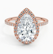 ecomposer-view with diamond shape-pear,ecomposer-size-3-ct,ecomposer-metal type-rose-gold-18k