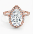 ecomposer-view with diamond shape-pear,ecomposer-size-3-ct,ecomposer-metal type-rose-gold-18k