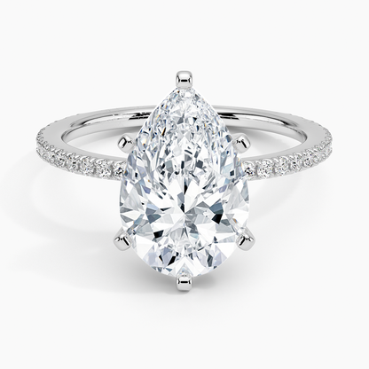ecomposer-view with diamond shape-pear,ecomposer-size-3-ct,ecomposer-metal type-white-gold-18k