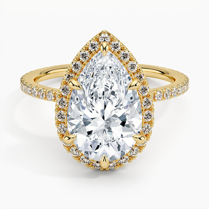 ecomposer-view with diamond shape-pear,ecomposer-size-3-ct,ecomposer-metal type-yellow-gold-18k