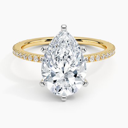 ecomposer-view with diamond shape-pear,ecomposer-size-3-ct,ecomposer-metal type-yellow-gold-18k