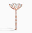 ecomposer-view with diamond shape-pear, ecomposer-metal type-rose-gold-18k