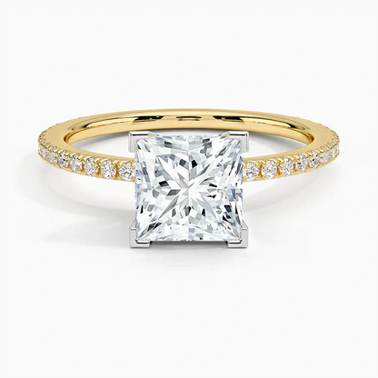ecomposer-view with diamond shape-princess,ecomposer-size-1.5-ct,ecomposer-metal type-yellow-gold-18k