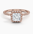 ecomposer-view with diamond shape-princess,ecomposer-size-1-ct,ecomposer-metal type-rose-gold-18k