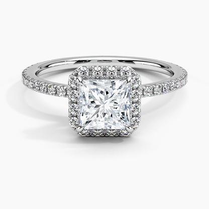 ecomposer-view with diamond shape-princess,ecomposer-size-1-ct,ecomposer-metal type-white-gold-18k