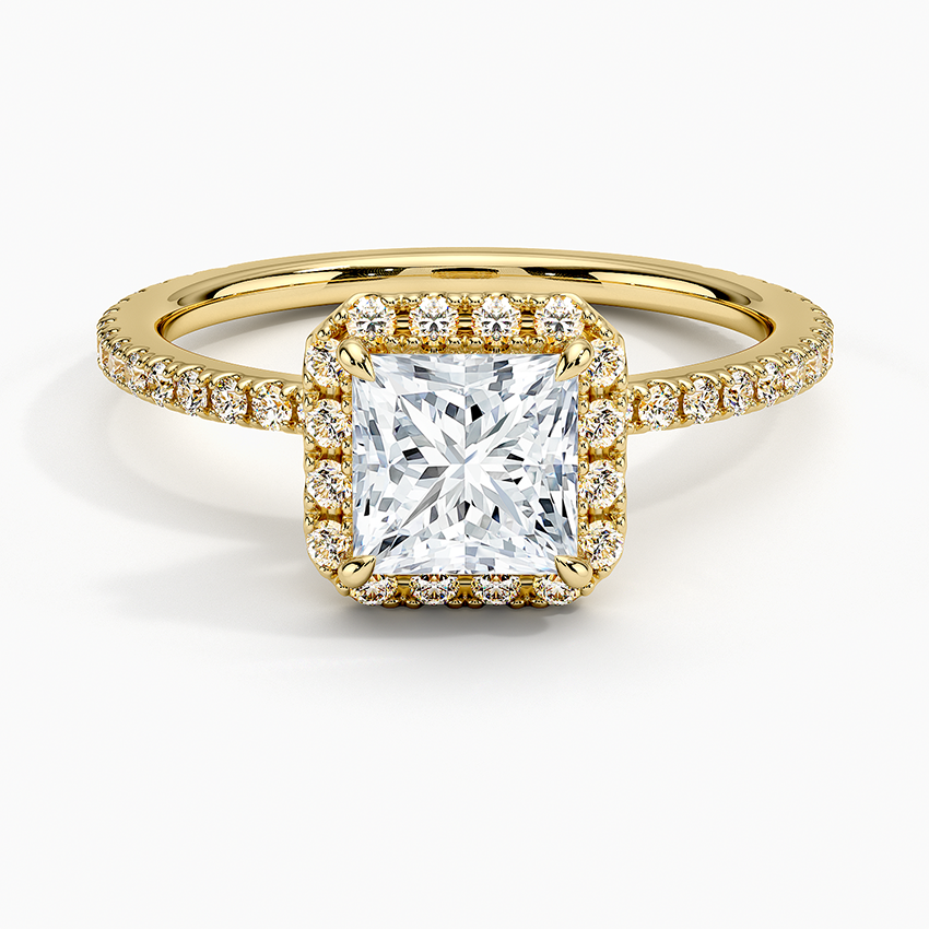 ecomposer-view with diamond shape-princess,ecomposer-size-1-ct,ecomposer-metal type-yellow-gold-18k